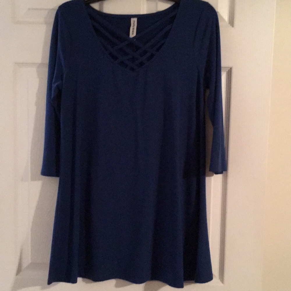 Royal blue tunic